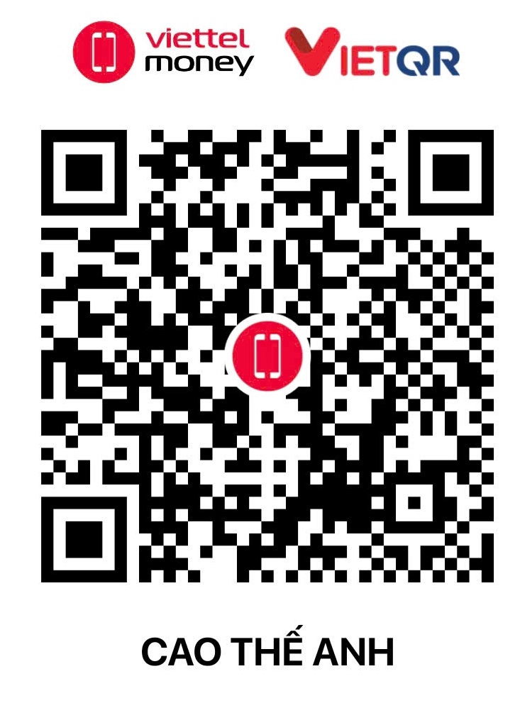 QR Donate VietQR - ViettelPay - CAO THẾ ANH
